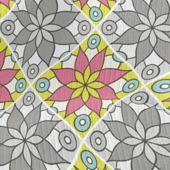 High Contrast Flowers Stretch Jersey