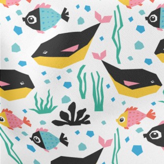 Rare Sea Creatures Lightweight Cotton Poplin