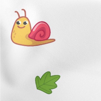 Mini Snail Leaves Lightweight Cotton Poplin