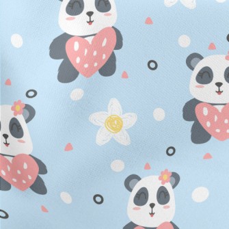 Smiling Panda Lightweight Cotton Poplin