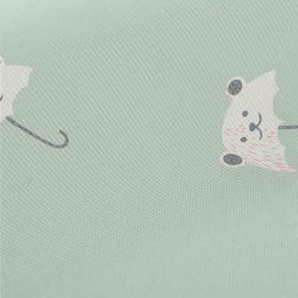 Bear Shaped Umbrella Midweight Cotton Poplin