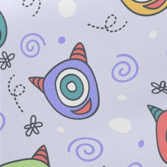 Big-eyed Horned Monster Midweight Cotton Poplin