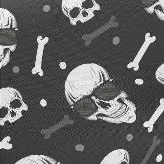 Skull Wearing Sunglasses Midweight Cotton Poplin