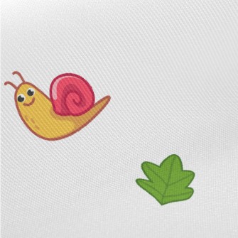 Mini Snail Leaves Midweight Cotton Poplin