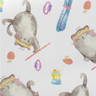 Sports Yoga Cat Midweight Cotton Poplin