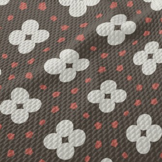 Geometric Patchwork Flowers Birdseye Piqué