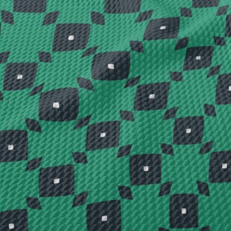 Arrange Geometric Blocks Neatl Birdseye Piqué