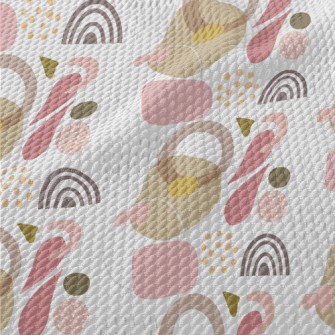 Rich Geometric Figures Birdseye Piqué