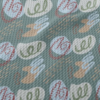 Random Geometry Birdseye Piqué