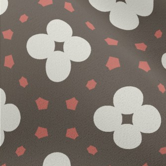 Geometric Patchwork Flowers Chiffon