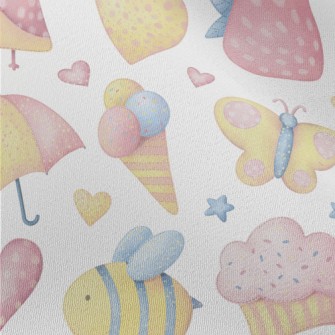 Hand Painted Watercolor Small  Chiffon