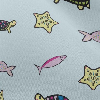 Turtle Starfish Small Fish Chiffon