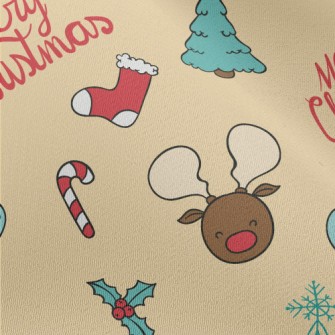 Christmas Tree Reindeer Socks Chiffon