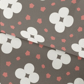 Geometric Patchwork Flowers Waterproof Oxford