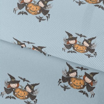 Cute Witch Pumpkin Waterproof Oxford