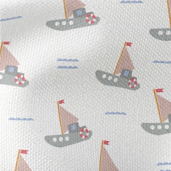 Sailing Boat On The Sea Waterproof Canvas
