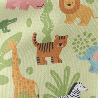Cute Zoo Waterproof Canvas
