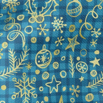 Shiny Christmas Decorations Waterproof Canvas