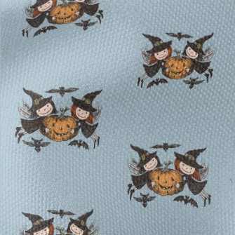 Cute Witch Pumpkin Waterproof Canvas