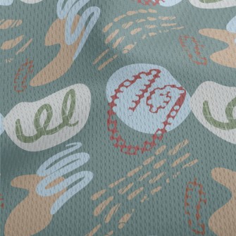 Random Geometry Athletic Mesh Flat Back