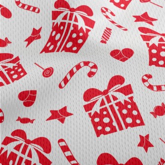 Candy Cane Gift Love Athletic Mesh Flat Back