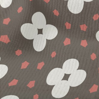 Geometric Patchwork Flowers Terry