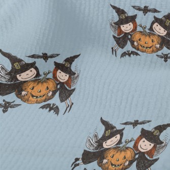 Cute Witch Pumpkin Terry