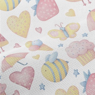 Hand Painted Watercolor Small  Performance Linen