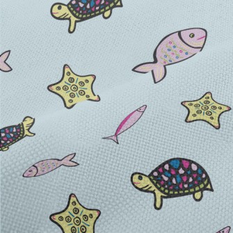 Turtle Starfish Small Fish Performance Linen