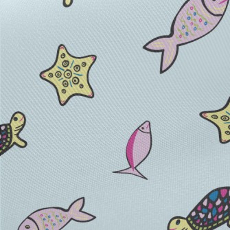 Turtle Starfish Small Fish Twill