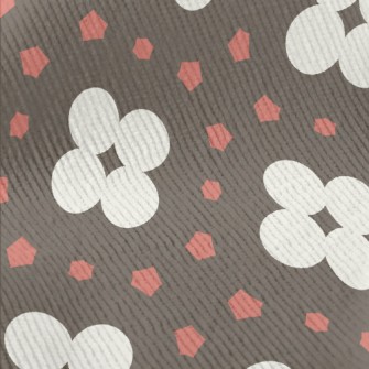 Geometric Patchwork Flowers Standard Corduroy