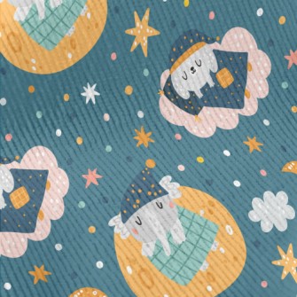 Good Night Puppy Elephant Standard Corduroy