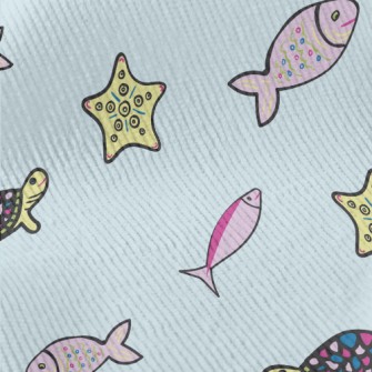 Turtle Starfish Small Fish Standard Corduroy
