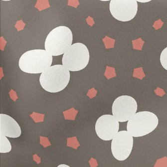 Geometric Patchwork Flowers Stretch Ponte
