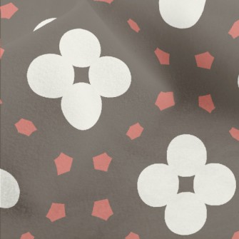 Geometric Patchwork Flowers Micro Fleece