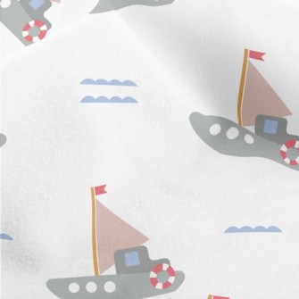 Sailing Boat On The Sea Micro Fleece