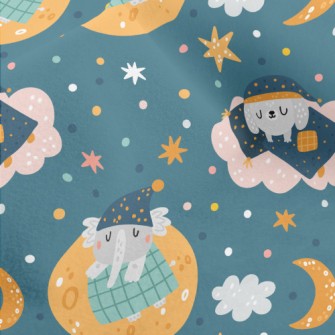 Good Night Puppy Elephant Micro Fleece