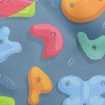 Shaped Climbing Rocks Micro Fleece