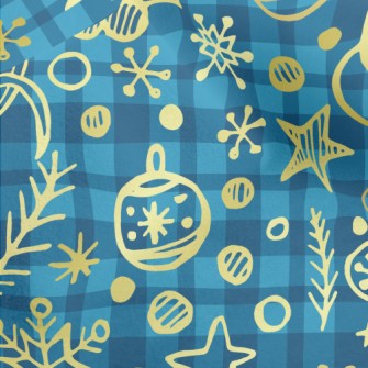 Shiny Christmas Decorations Micro Fleece