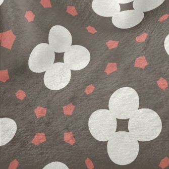 Geometric Patchwork Flowers Minky