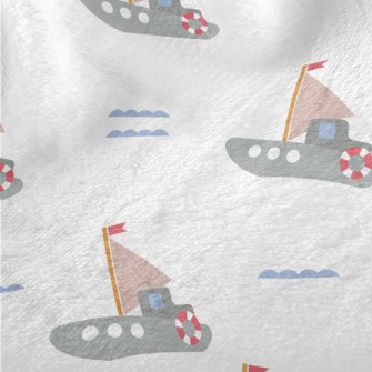 Sailing Boat On The Sea Minky