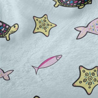 Turtle Starfish Small Fish Minky