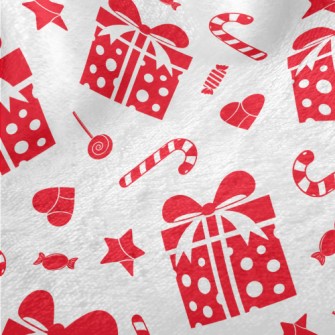 Candy Cane Gift Love Minky