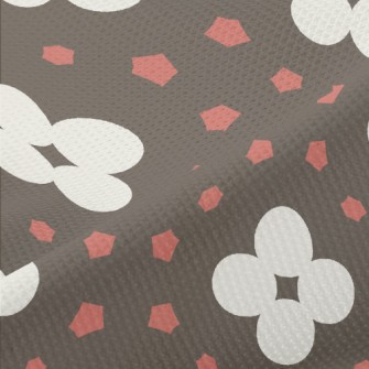 Geometric Patchwork Flowers Piqué