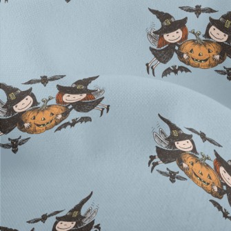 Cute Witch Pumpkin Lightweight Performance Linen
