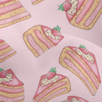 Delicious Strawberry Cake Lightweight Performance Linen