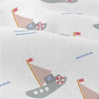 Sailing Boat On The Sea Modern Jersey