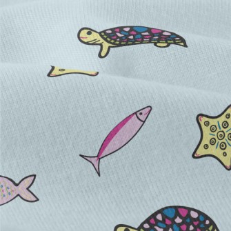 Turtle Starfish Small Fish Modern Jersey