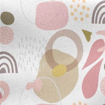 Rich Geometric Figures Jersey Backed Fleece