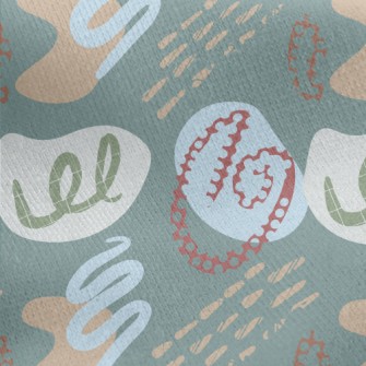 Random Geometry Jersey Backed Fleece